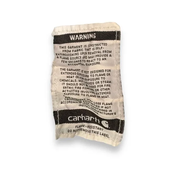 Carhartt Men's Original Dungaree Fit Carpenter Pants Size 38x34 Flame Resistant - Picture 7 of 8